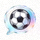 天天看球网站Logo - 一个足球和篮球结合的抽象图标